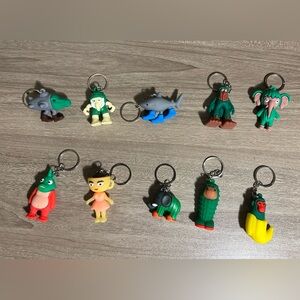 Italian Brainrot Figurine Keychains – Set of 10 – Creative Characters